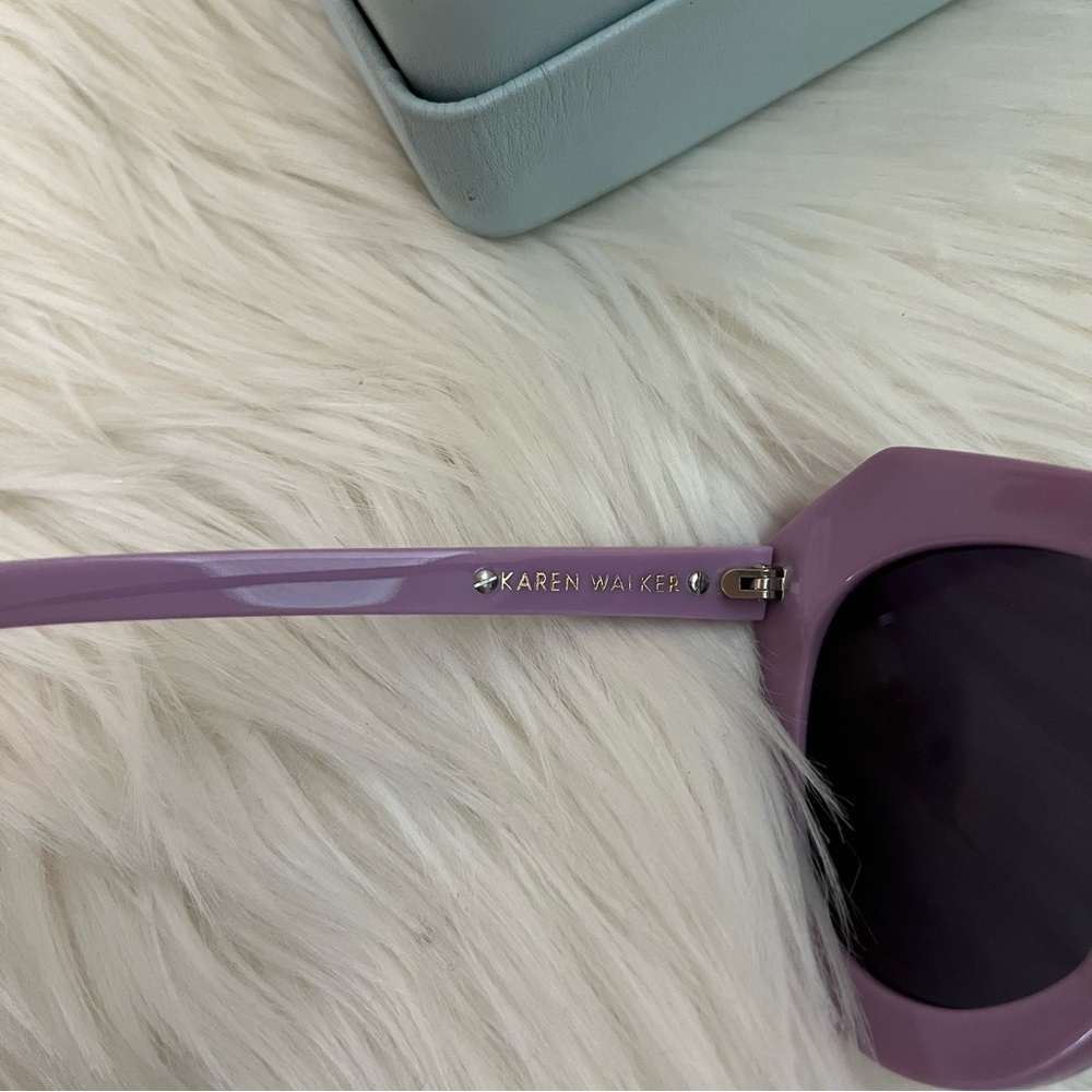 Karen Walker Women's Chunky Lilac Sunglasses - Fashionable UV Shades - Picture 7 of 8